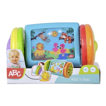 Развивающая игрушка Simba Подвижные животные, на колесах, с зеркалом (4010018) - Pampik - 5