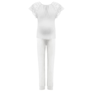 Пижама Cache Coeur Sofia, кофточка и штаны, р.L, кремовый (TS1600,PL1600/35294) - Pampik