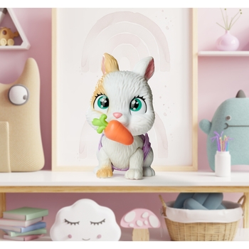 Ігровий набір Simba Pamper Petz Зайченя, що п’є та пісяє, з кольоровою лапкою, 3 аксесуари-сюрпризи (5953052) - Pampik - 16