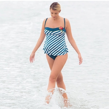 Купальник роздільний Cache Coeur Bania UPF50+, р.38, блакитний (141TK/10770) - Pampik - 3