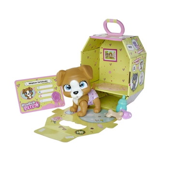 Игровой набор Simba Pamper Petz Щенок, который пьет и писает, с цветной лапкой, 3 аксессуара-сюрприза (5953050) - Pampik
