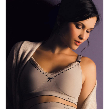 Бюстгальтер для кормления бесшовный Cache Coeur Illusion, р.S, бежевый (SF1210/6437) - Pampik - 7