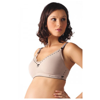 Бюстгальтер для кормления бесшовный Cache Coeur Illusion, р.S, бежевый (SF1210/6437) - Pampik - 4