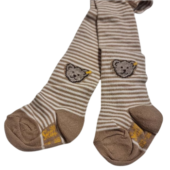 Колготи Steiff, бавовна, 2М, бежевий в смужку (15216/15078) - Pampik - 3