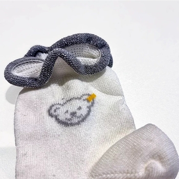 Шкарпетки Steiff Nollberg, котонові з люрексом, 3-6 міс., білий (16106/15790) - Pampik - 2