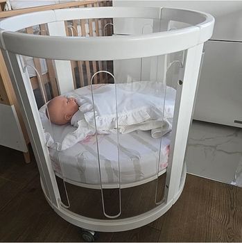 Ліжко трансформер 4 в 1 Babyhood Kaylula Sova, 76x130 см, прозорий (37540) - Pampik - 8