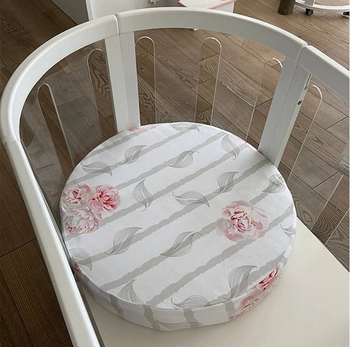 Простирадла на резинці Babyhood Vintage Flower, трикотаж, 2 шт., білий з принтом (37860) - Pampik - 8