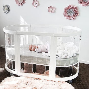 Ліжко трансформер 4 в 1 Babyhood Kaylula Sova, 76x130 см, прозорий (37540) - Pampik - 6