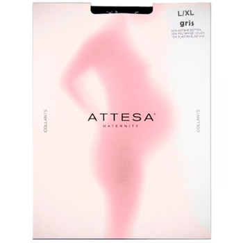 Колготки для вагітних блискучі Attesa Maternity, р.L/XL, сірий (1106) - Pampik