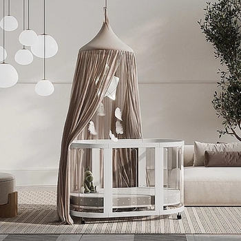 Ліжко трансформер 4 в 1 Babyhood Kaylula Sova, 76x130 см, прозорий (37540) - Pampik - 10