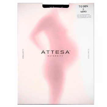 Колготки для вагітних Attesa Maternity, 70 ден, р.2, чорний (Атт 70/1103) - Pampik