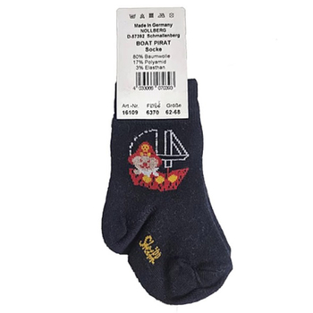 Носки Steiff Nollberg, котоновые, 3-6 мес., темно-синий (16109/15793) - Pampik - 2