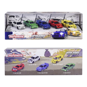 Набір металевих машинок Majorette Японська серiя, 7.5 см, 5 шт. (2051031) - Pampik - 6