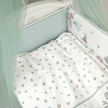 Постільний комплект Twins Sweet Forest, 8 ел., м'ятний (4051-SW-011) - Pampik - 4