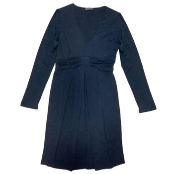 Платье для беременных со складами Menonove, р.44, темно-синий (11210/3509) - Pampik