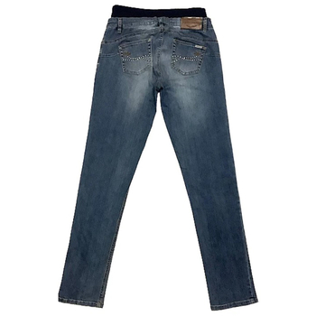 Джинси для вагітних звужені Menonove, з виточкою ззаду, р.44, джинс, синій (11602/3521) - Pampik - 2