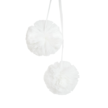 Помпони Twins Air, 2 шт., айворі (PB-1002-33) - Pampik