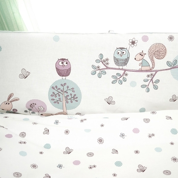 Постільний комплект Twins Sweet Forest, 8 ел., м'ятний (4051-SW-011) - Pampik - 6