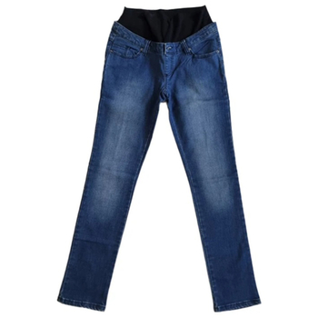 Джинси для вагітних звужені Menonove, з виточкою ззаду, р.44, джинс, синій (11602/3521) - Pampik