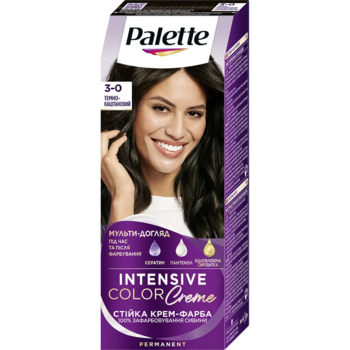 Фарба для волосся Palette ICC 3-0 Темно-каштановий, 110 мл - Pampik