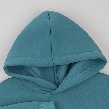 Худі на флісі Garnamama Basic Hoodie soft принт 122 Зелений (1039799.13978818) - Pampik - 3