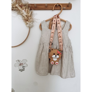 Дитяча силіконова сумочка Bear, 12.5х5х15 см, коричневий - Pampik - 4