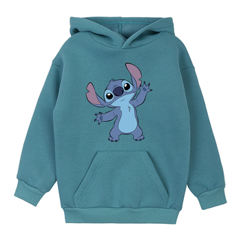 Худі на флісі Garnamama Basic Hoodie soft принт 122 Зелений (1039799.13978818) - Pampik