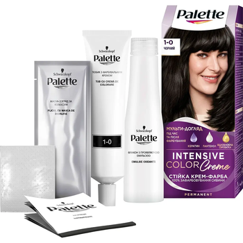 Фарба для волосся Palette N-1 Чорний, 110 мл - Pampik - 2