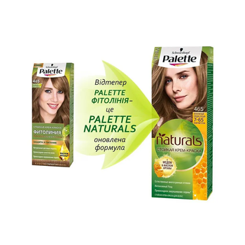 Фарба для волосся Palette Фітолінія 465 Золотистий середньо-русявий, 110 мл - Pampik - 2