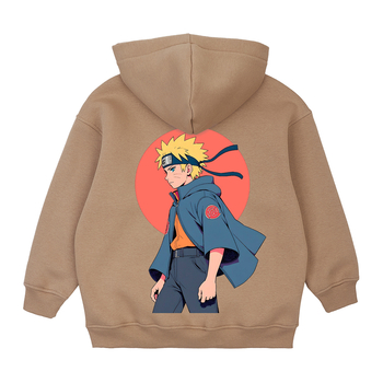 Спортивна кофта на флісі Garnamama Oversize sport zip на блискавці з капюшоном накл 170-176 Бежевий (1043983.1408945) - Pampik - 2