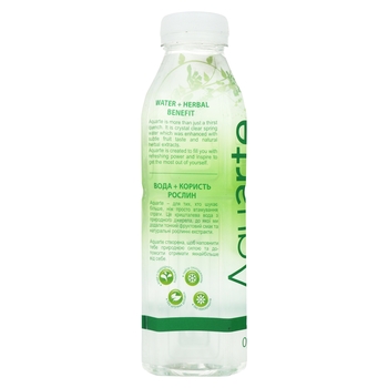 Вода Aquarte Фокус, з екстрактом женьшеню та смаком яблука, 0.5 л - Pampik - 2