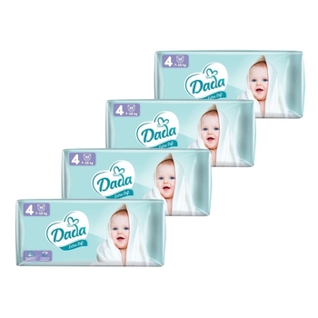 Набір підгузків на липучках Dada Extra Soft 4 (7-18 кг), 184 шт. (4 уп. по 46 шт.) - Pampik