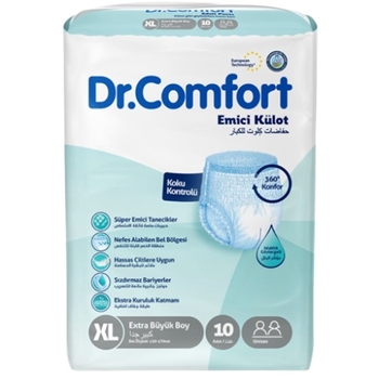 Подгузники-трусы для взрослых Dr. Comfort Extra Large, 120-170 см, 10 шт. - Pampik