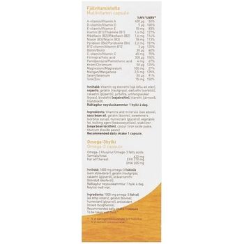 Омега-3 Lysi Health duet комплекс з мультивітамінами, 1000 мг, 64 капсули - Pampik - 6