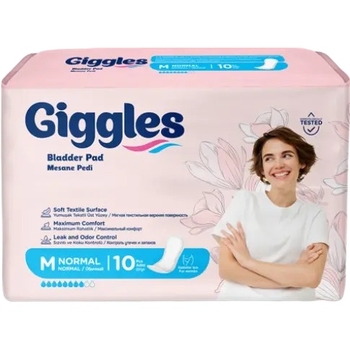 Прокладки урологічні для жінок Giggles Bladder Pad M, 8 крапель, 10 шт. - Pampik