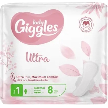 Гігієнічні прокладки Giggles Lady Ultra Normal 1, 4 крапли, 8 шт. - Pampik