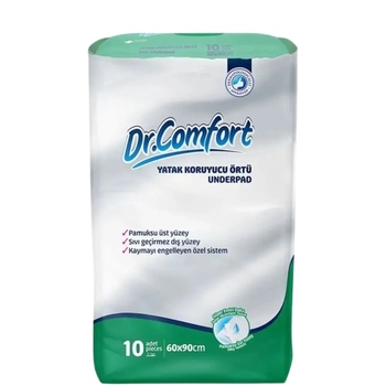 Пелюшки поглинальні Dr. Comfort, 60х90 см, 10 шт. - Pampik