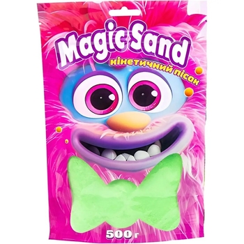 Кінетичний пісок Strateg Magic sand, зелений, 500 г (39403-2) - Pampik