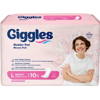 Прокладки урологічні для жінок Giggles Bladder Pad L, 10 крапель, 10 шт. - Pampik
