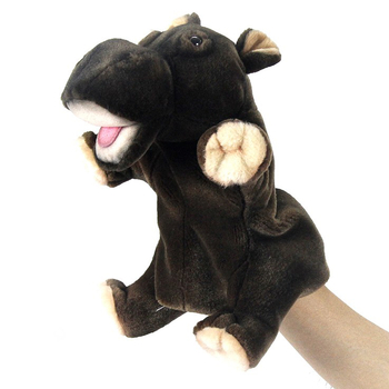 М'яка іграшка на руку Hansa Puppet Бегемот, 24 см (40372) - Pampik