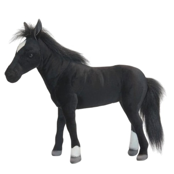 М'яка іграшка Hansa Чорний жеребець, 40 см (6526) - Pampik
