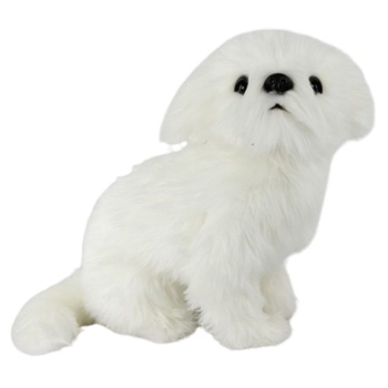 М'яка іграшка Hansa Ши-тцу білий, 30 см (7323) - Pampik