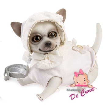 Игровой набор Munecas De Cuna Щенок Чихуахуа в белом, 22 см (42444) - Pampik