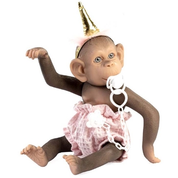 Ігровий набір Munecas De Cuna Мавпочка Лулу з обручем, 36 см (42468) - Pampik