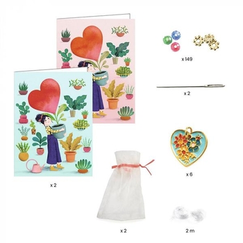 Набір для створення прикрас Djeco Браслет дружби Серце (DJ00010) - Pampik - 3