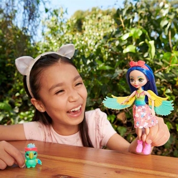 Кукла Enchantimals Попугайчик Прита с любимцем, 15 см (HHB89) - Pampik - 6