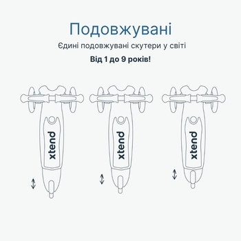 Самокат SmarTrike Xtend Mini-ride Blue (2501301) - Pampik - 4