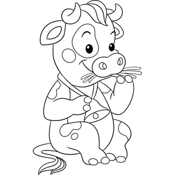 Детская раскраска ArtCraft Коровка 25х30 см (15078-AC) - Pampik - 2