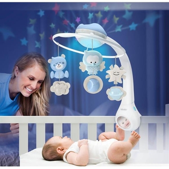 Музичний мобіль із проектором Infantino 3 в 1 блакитний (004896I) - Pampik - 2