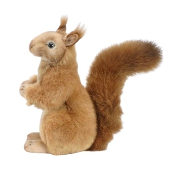 М'яка іграшка Hansa Червона білка, що сидить, 22 см (4349) - Pampik